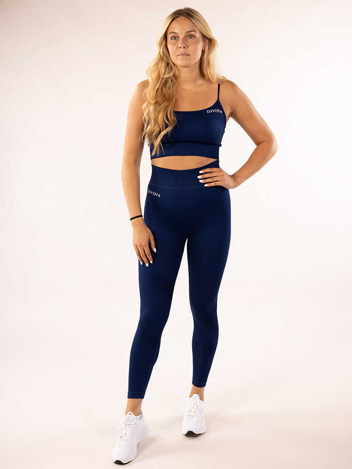 Ribbed Seamless Novi Navy set