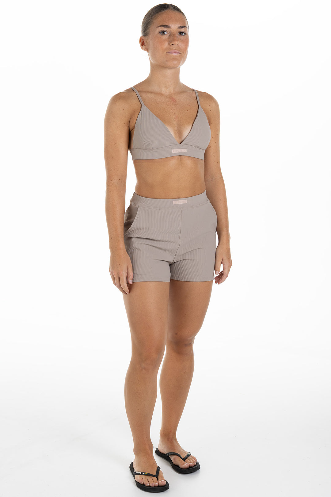 Ribbed Short set Palma Beige
