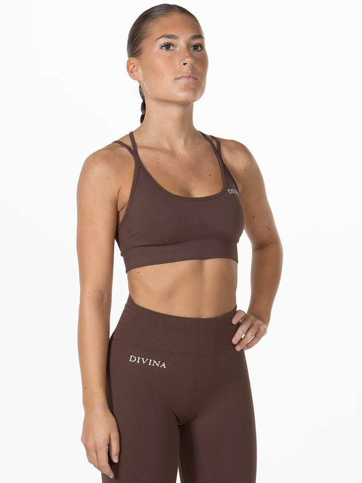 Sports bra "Prime" Brown