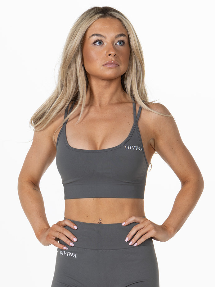 Sports bra “Prime” Grey