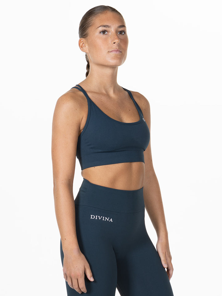 Sports bra "Prime" Petrol Blue