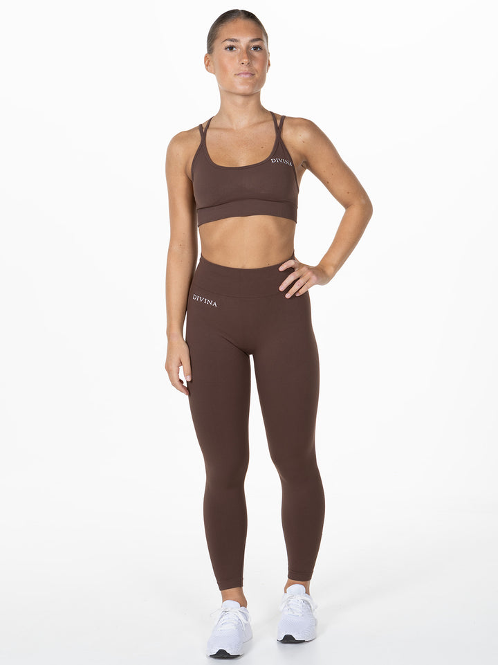 Sports bra "Prime" Brown