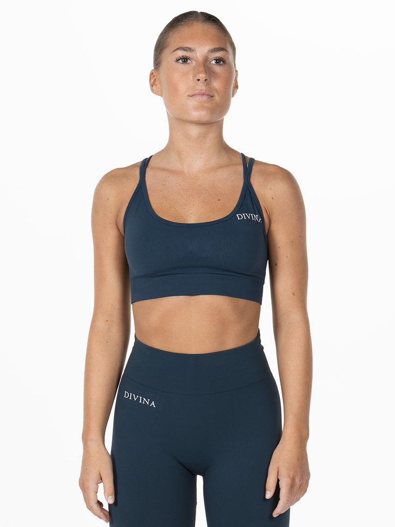 Sports bra "Prime" Petrol Blue