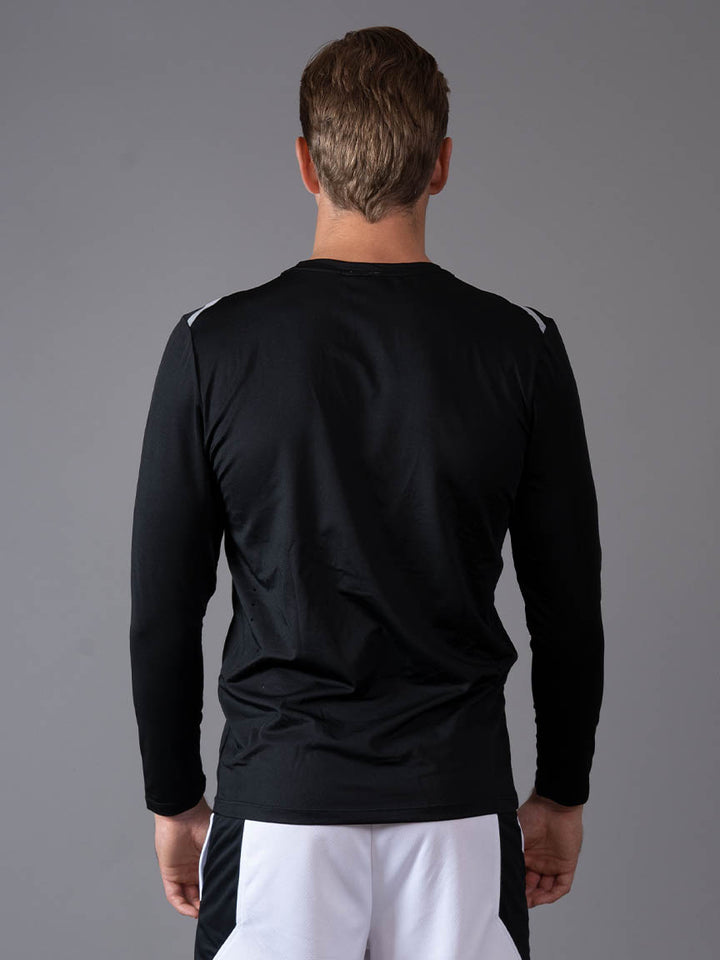 Long Sleeve Shadow Black back