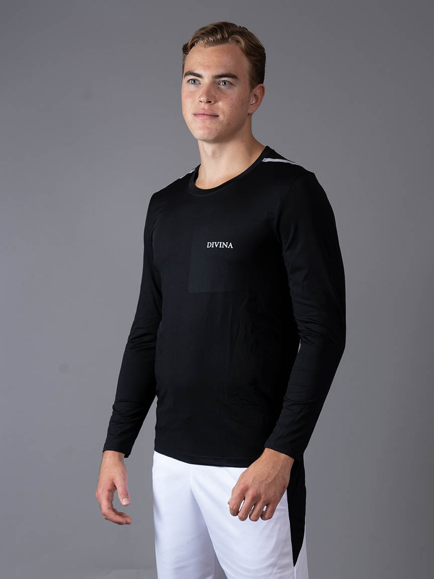 Long Sleeve Shadow Black Side