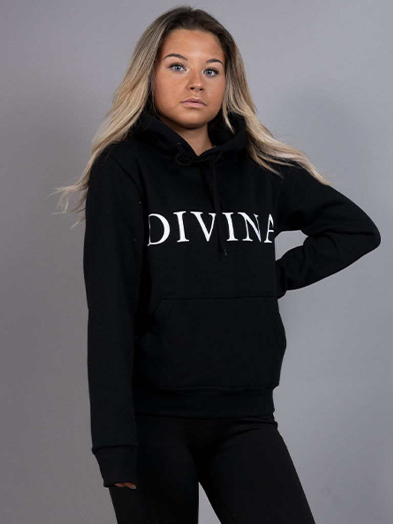 Womens Hoodie Original Black side