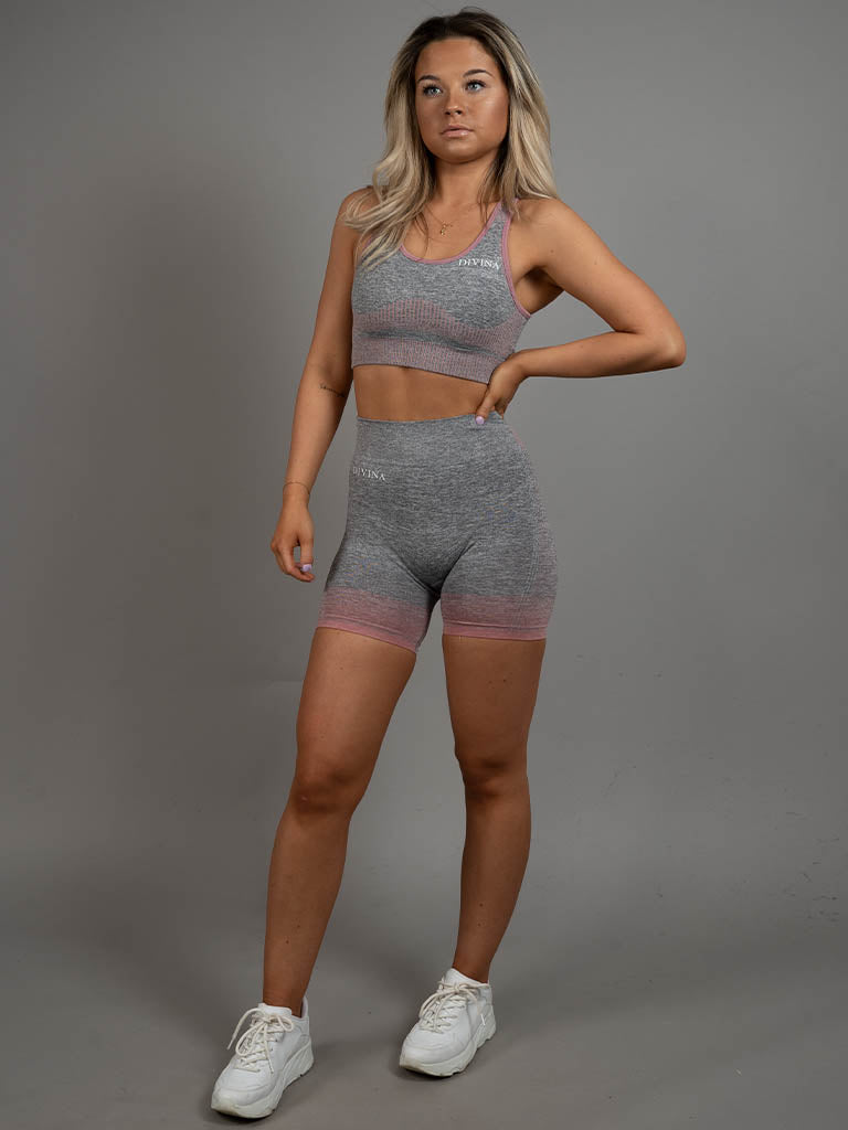 Dignus Seamless short set grey/pink side