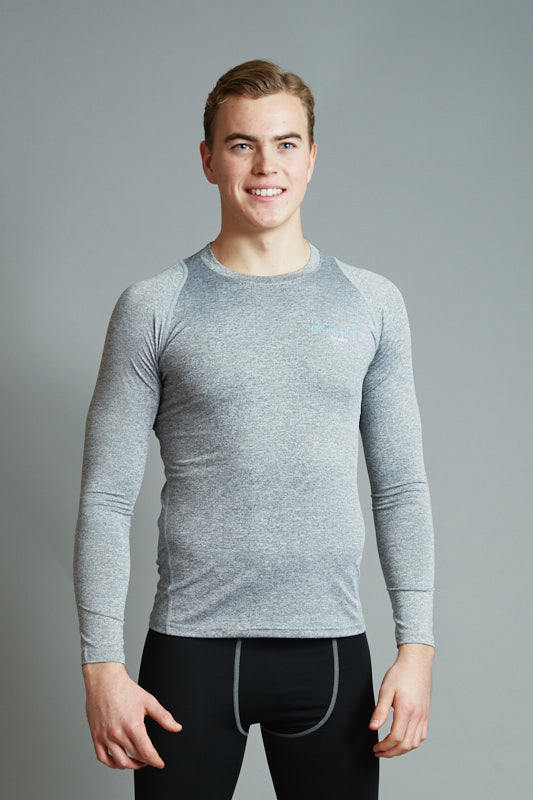 Compression Long sleeve shirt Comp Grey side