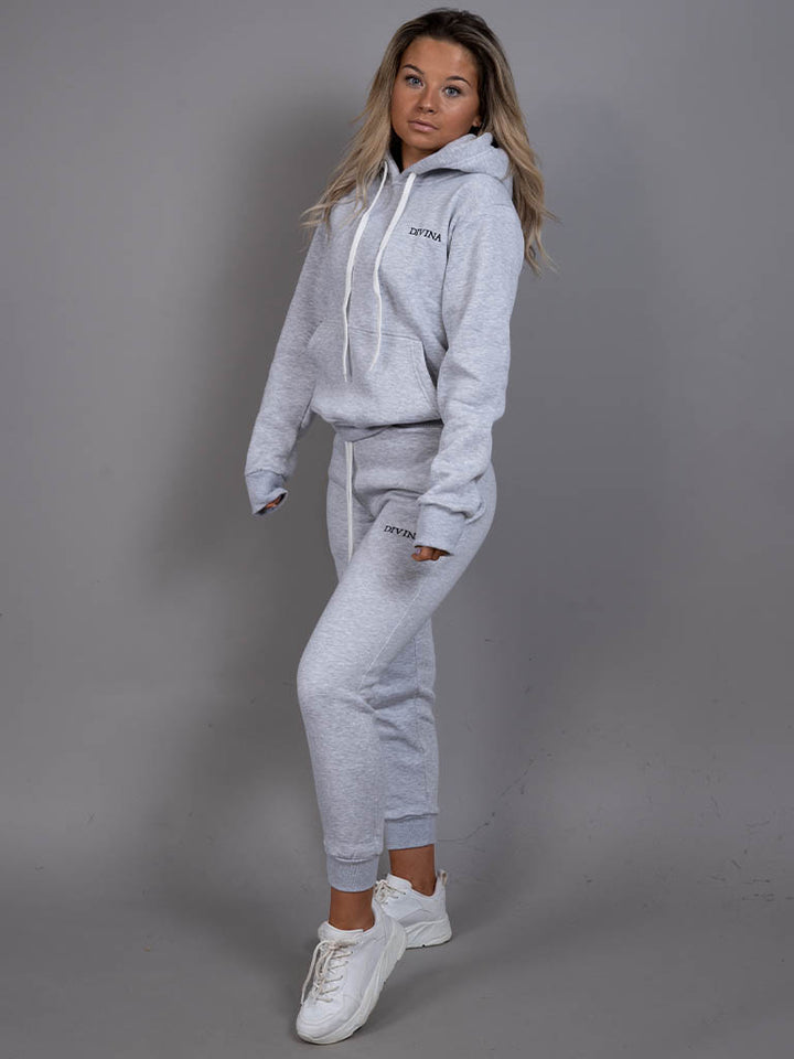 Womens Hoodie set comfy grey side 2