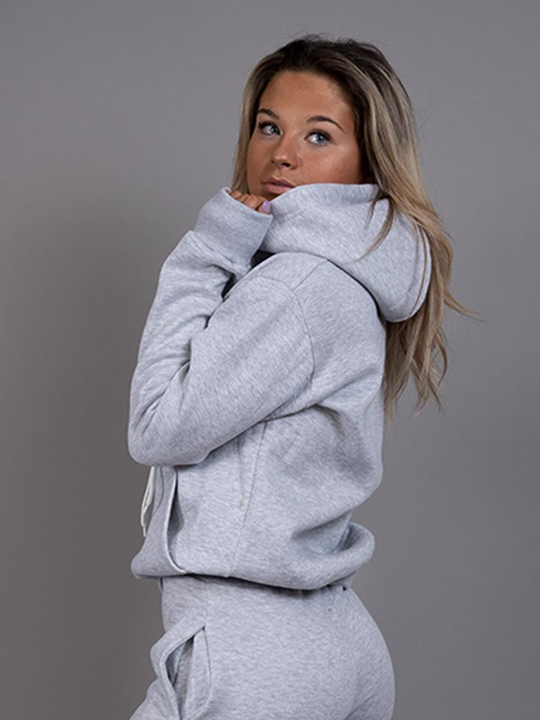 Womens Hoodie comfy grey side