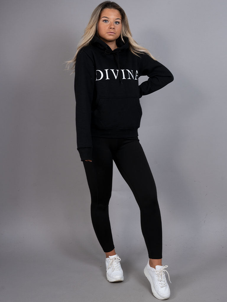 Womens Hoodie Original Black whole body