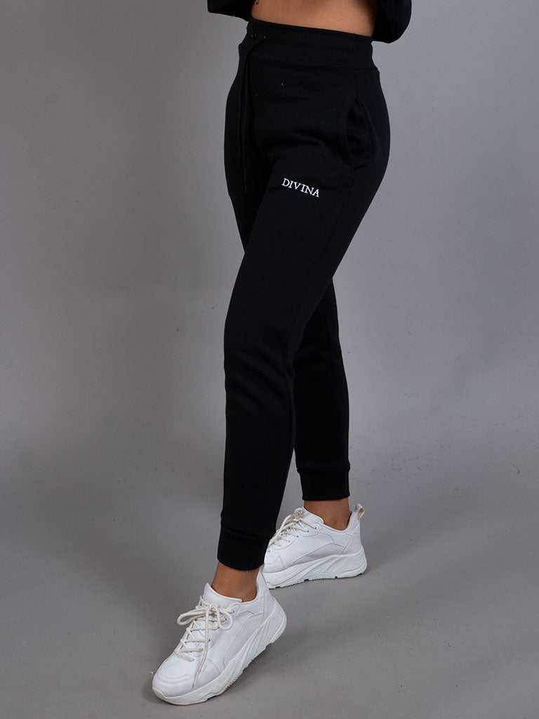 Womens pants comfy black side