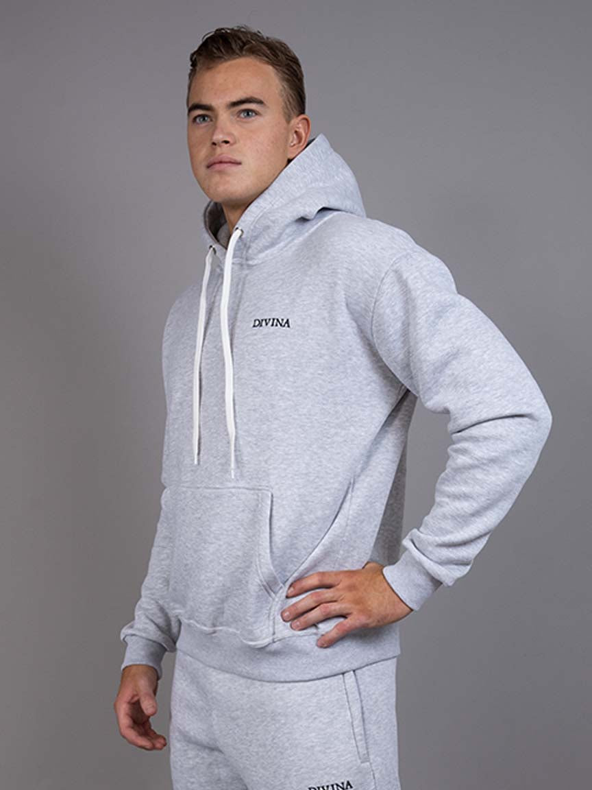 Mens Comfy hoodie grey side