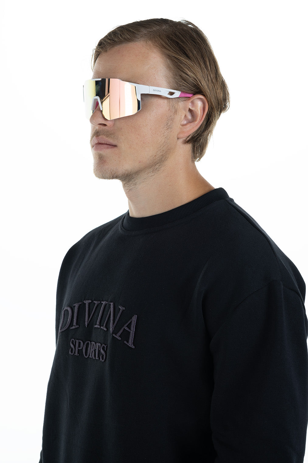 sports goggles for men Sport Sunglasses White/Pink – divinasports.com