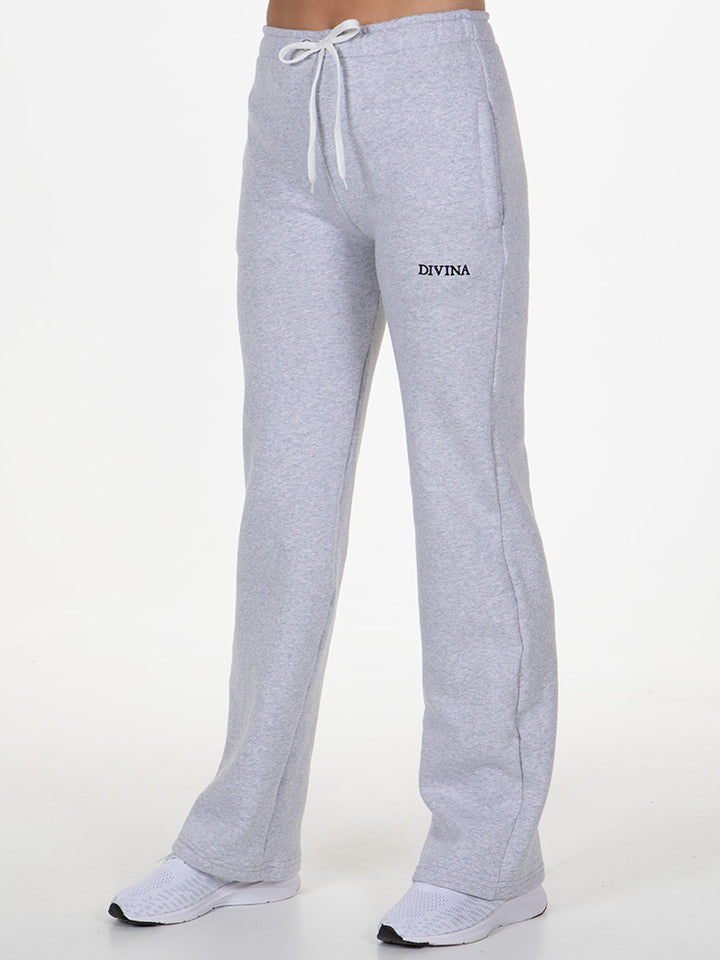 Wide Comfy Pants Grey Side