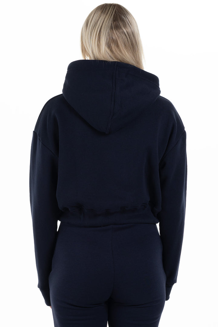Cropped Hoodie “Comfy” Navy