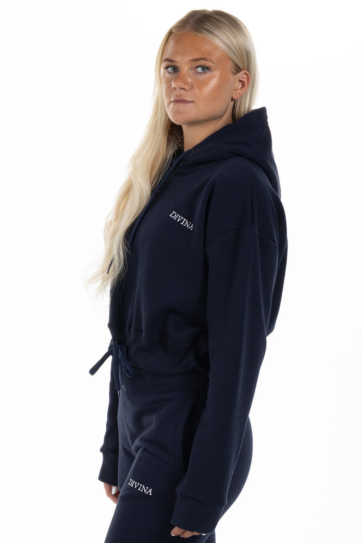 Cropped Hoodie “Comfy” Navy